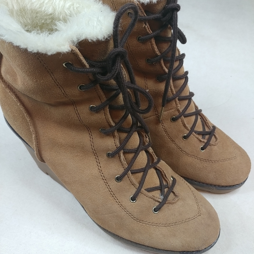 Michael Michael Kors Women’s Brown Suede Leather A